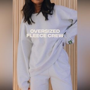 Daily drills Oversized Fleece Crew - Heather Grey